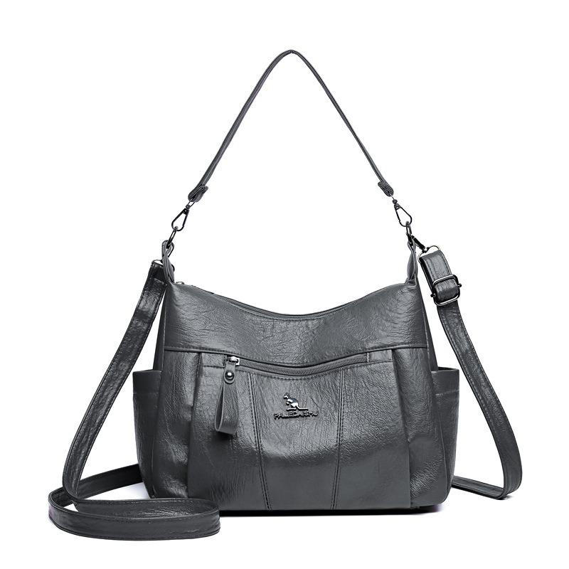 Soft Leather Bag Women's New Women's Bag Fashionable Large-capacity Shoulder Bag Casual Messenger Bag
