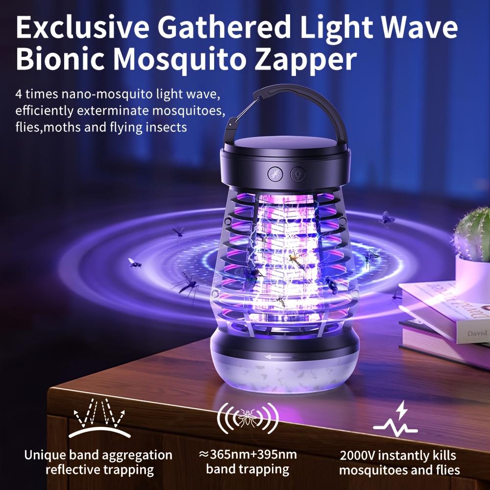 UV Mosquito Lamp, Electric Mosquito Killer Insect Trap 2000V, Powerful Mosquito Repellent Exterminator Bug Zapper for Indoors Outdoors Garden Bedroom