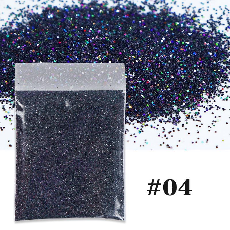 10g mixed color nail art glitter powder holographic laser dust nail Sequins bulk DIY epoxy resin nail art filler