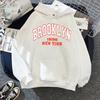 Spring Autumn Hoodies Printed Brooklyn Lette Streetwear Men Women Fashion Oversized Hoodie Tracksuits Unisex Clothing Coat