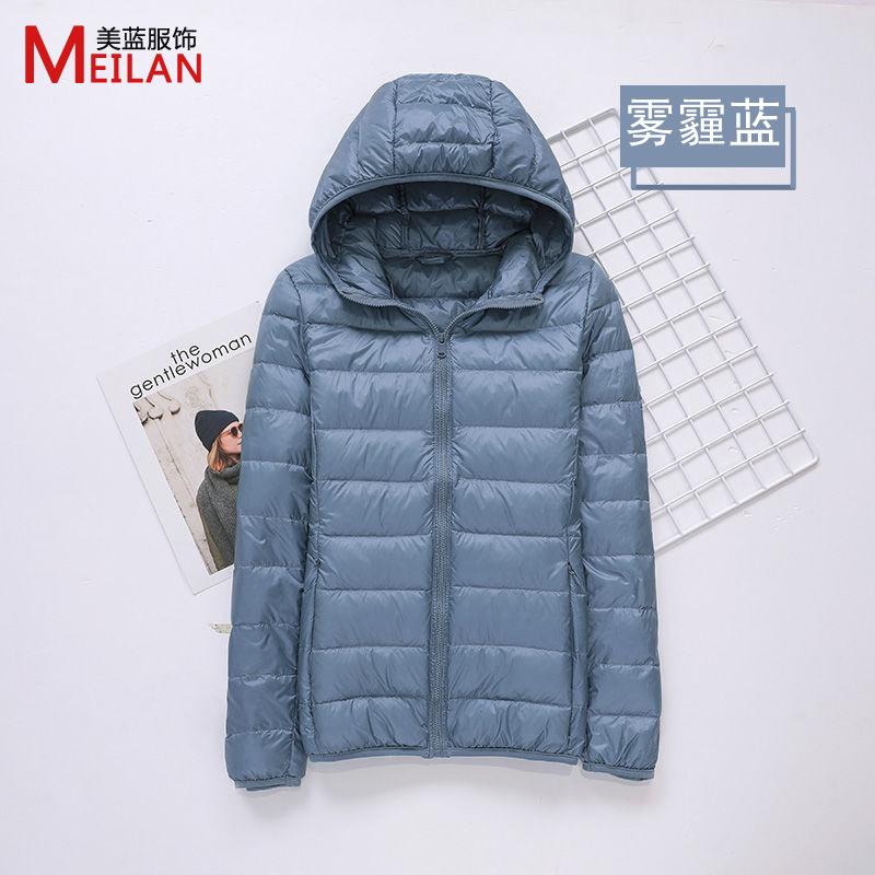 Down jacket women's new short light and thick warm and slim fashion jacket