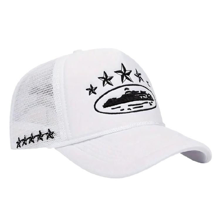 Trendy Adjustable Baseball Hat Cotton Sun Hat with Embroidery Pentagrams For Adult and Teens Daily Sport Activity Wear