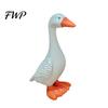 Wind-resistant Garden Decor Goose Statue 6"/12" Realistic White Sculpture Resin Decorative Figurine Fillable Base for Outdoor Porch Lawn Yard