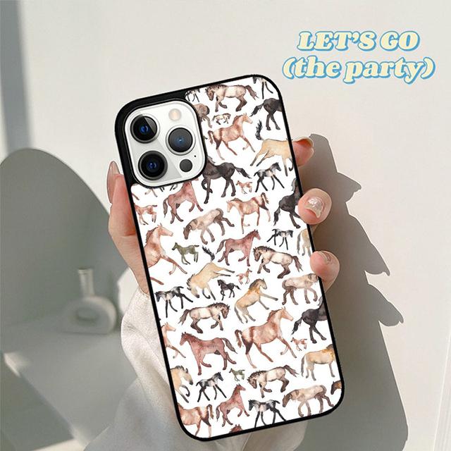 

Чехол для телефона с коллажем «Осенние лошади» для iPhone 17 Air 16 16e 15 12 11 13 14 Pro Max Apple Plus Coque iPhone 13