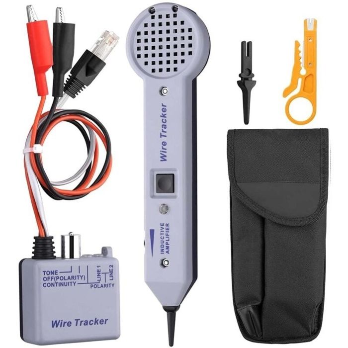 Kit de Traceur de Fil 200EP, Testeur de Circuit de Traceur de Fil Réseau Kit de Testeur de Traçage de Câble Impédance