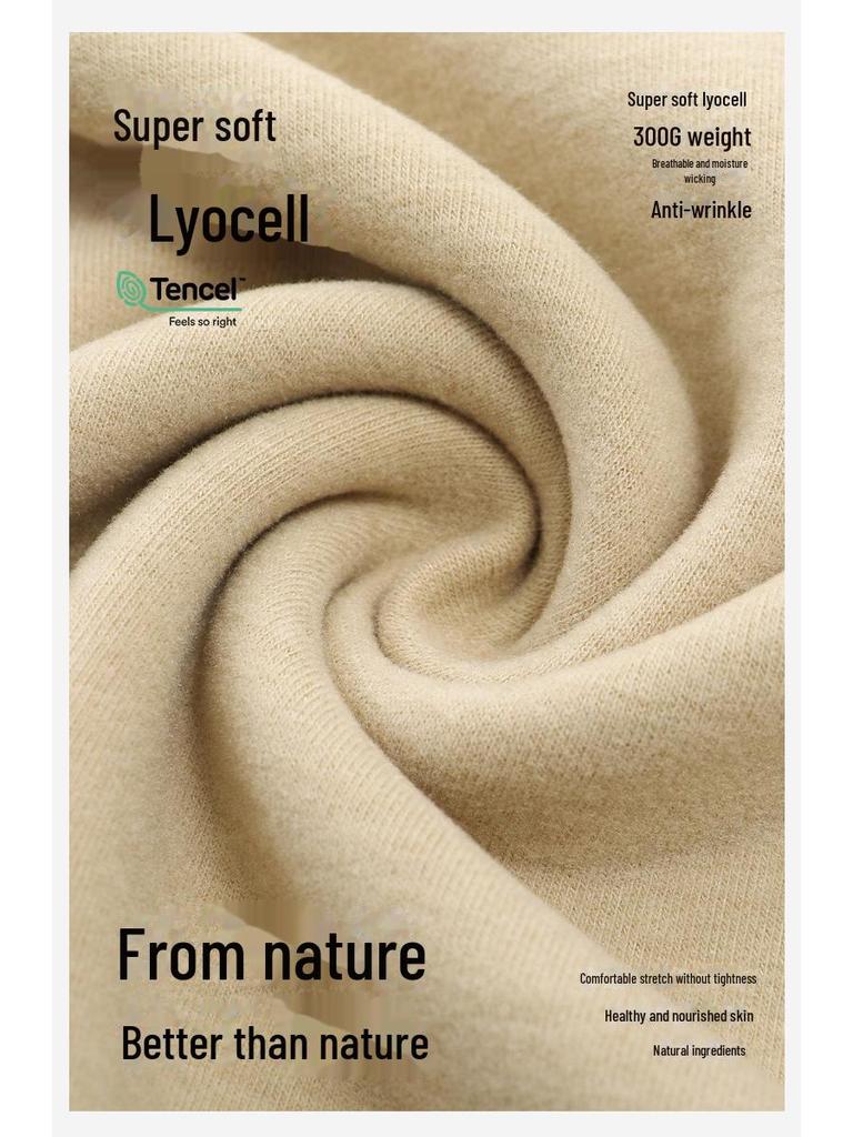 Kaszmirowo-jedwabna bielizna termiczna: Antybakteryjny damski i męski lyocellowy garnitur jesienno-zimowy