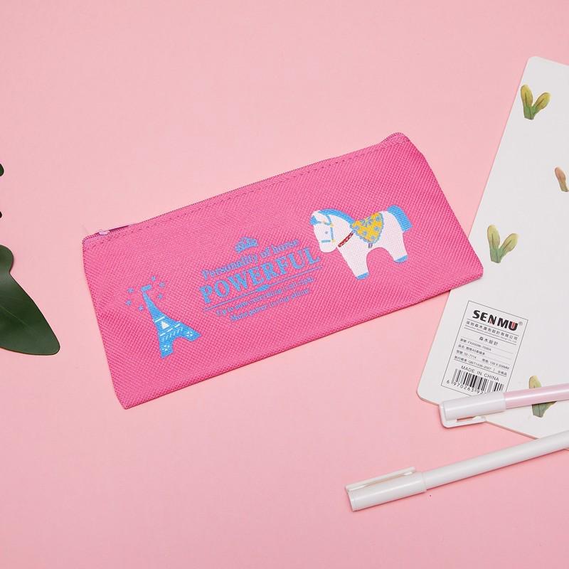 

Large Capacity Creative Oxford Cloth Pencil Case - Cartoon Design, Customizable Logo