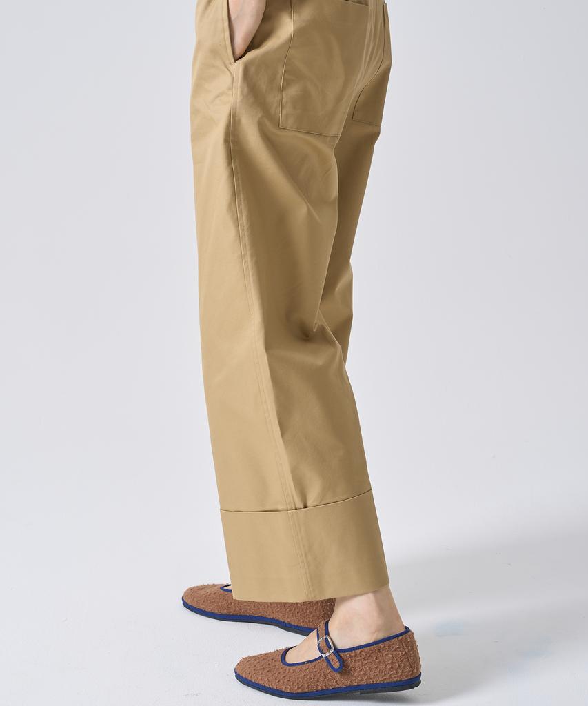 Drogheria Crivellini Wool Mary Jane Flats_Camel Collar