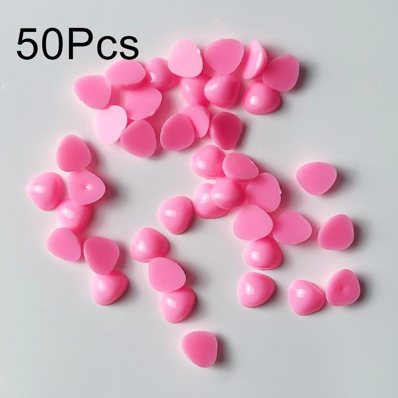 

50 шт. Пластиковые Практичные Треугольные Ручные DIY Треугольные Носовые Аксессуары Мультяшные Плоское Дно Плюшевые Игрушки Кукольный Нос 7*8