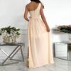 Women's Casual And Fashionable Sleeveless Dress, Solid Color Dress