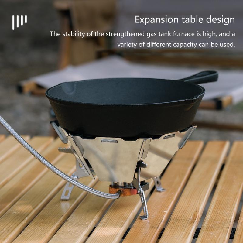 Outdoor Cooking Gas Stove WindShield Stainless Steels Furnaces Frame  Campings Stove Windshield Picnics Cooker Windscreen