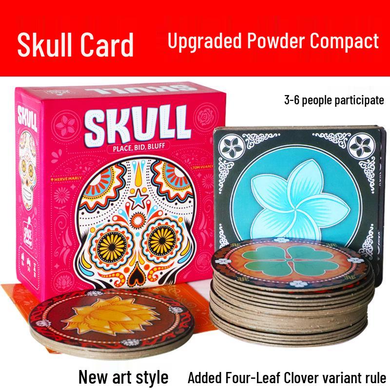 Rose und Schädel: Yarn Bluff Strategie-Brettspiel für Erwachsene