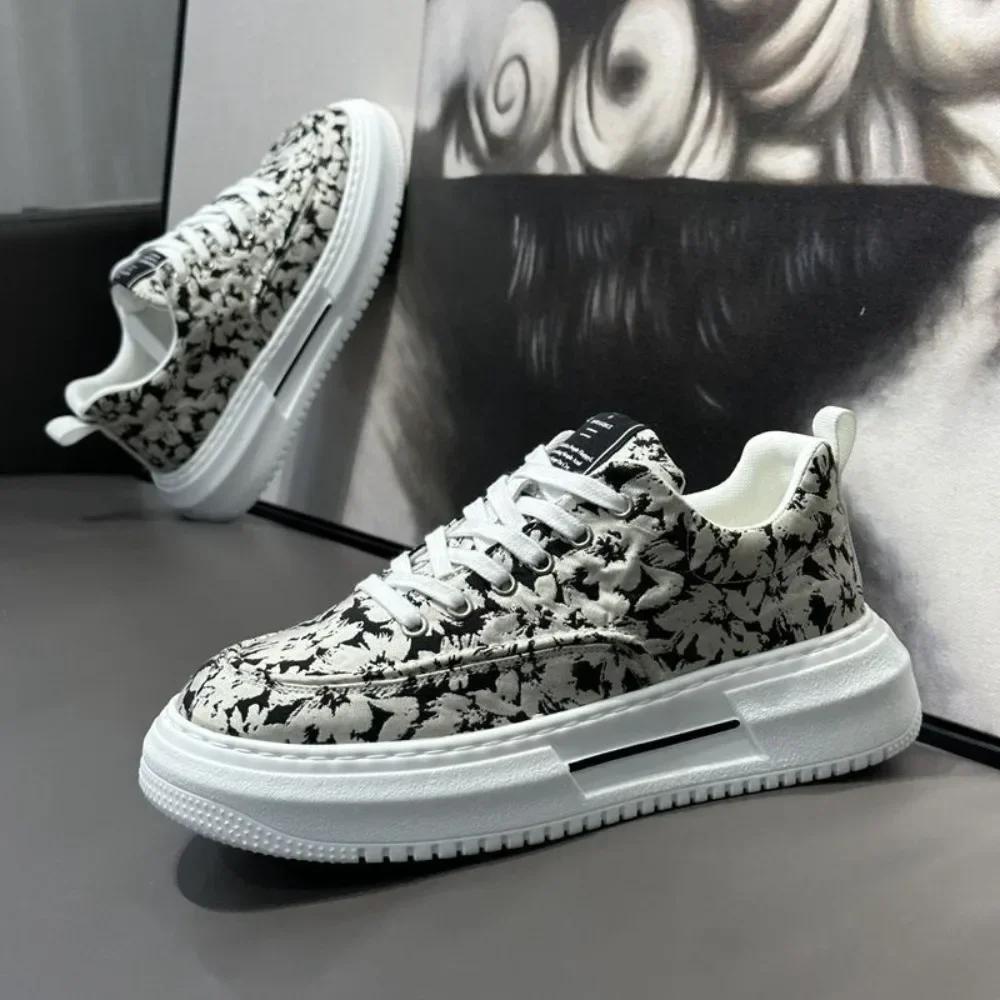 

Мужская повседневная обувь с дышащей поверхностью из ткани, универсальные мужские кроссовки с плоским дном, нескользящие, спортивная обувь для мужчин 44 белый