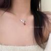 New Natural Stone Magpie Necklace for Women - Luxurious, High-End Clavicle Chain, Versatile Everyday Design
