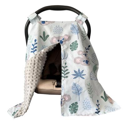 Winter-Autositzbezüge für Babys, winddicht, warm, Baby-Autositz-Überdachungen, Cartoon-Druck, doppellagig, Kinderwagen-Abdeckung für drinnen und draußen