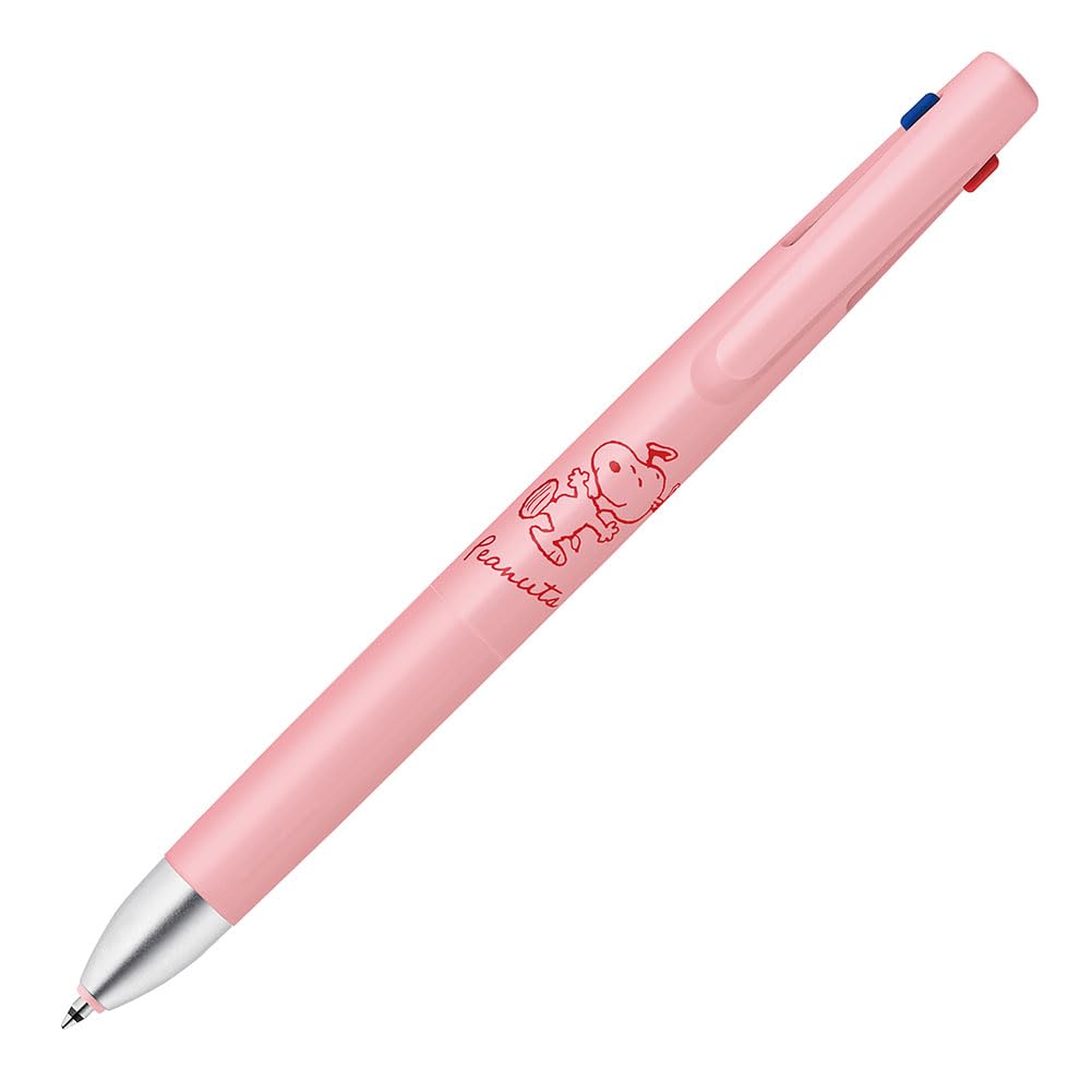 Zebra Blenn 3C Ballpoint Pen Snoopy Limited Edition Coral Pink Multi-Color 0.5mm B3AS88-SN2-COP