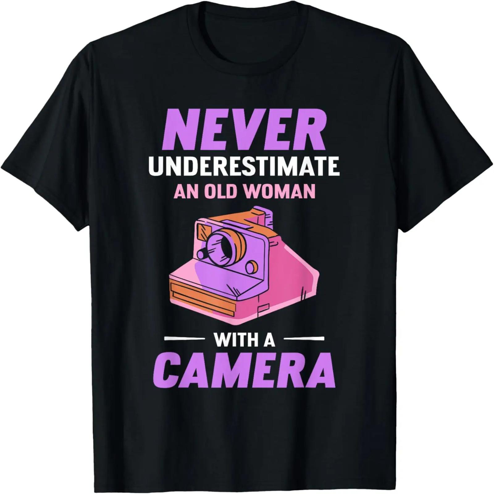 Cute Photography Storyteller With Camera T-Shirt S