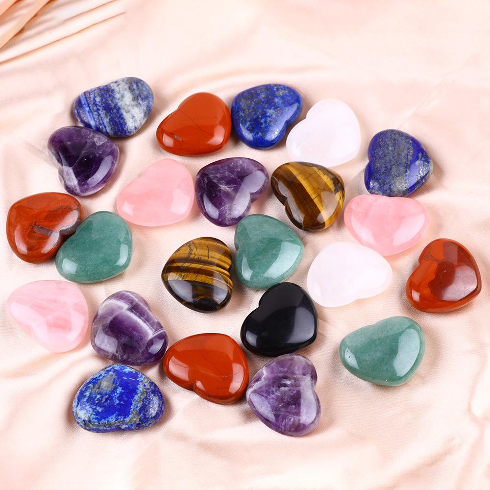 10/30/50 PEZZI Forma di Cuore AMORE 20MM Cristallo Naturale Ametista Agata Minerale Irregolare Pietra Curativa Ghiaia Decorazione per la Casa