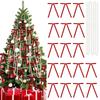 24PCS with Pearl Chain Christmas Tree Bows Velvet Wreath Bows Decoration  Xmas Party