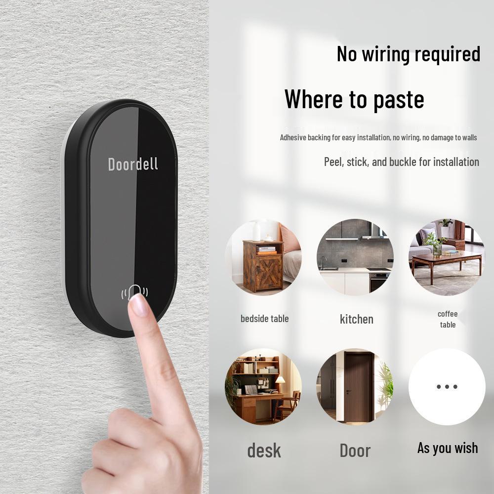 Battery-Free Wireless Waterproof Electronic Doorbell for Elderly