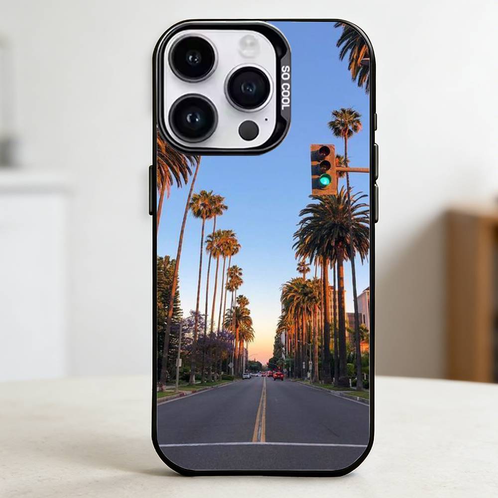 California Travel  Phone Case for Color Silver Shell For IPhone 17 16 15 14 13 12 11 Pro Max Plus