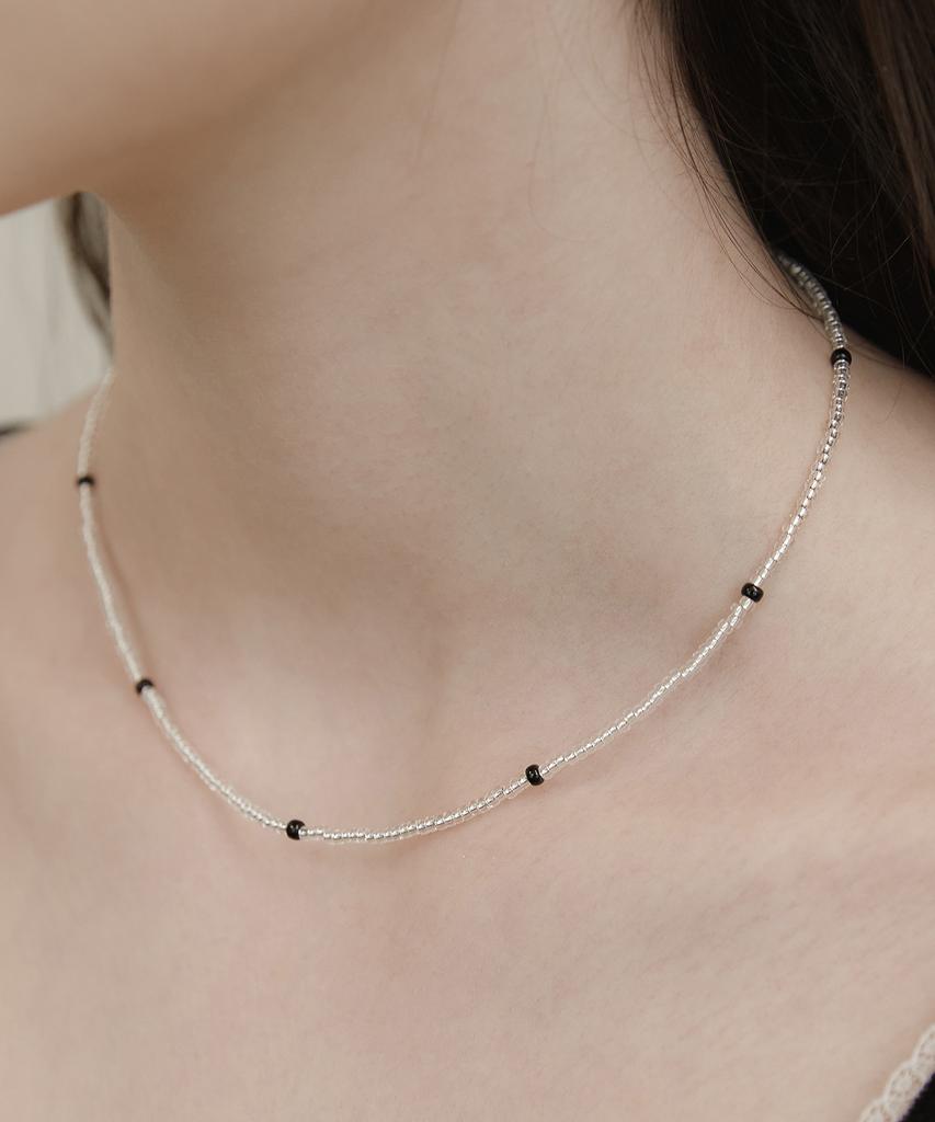 Tatiana (Silver 925) Othello Bead Necklace Nz2451