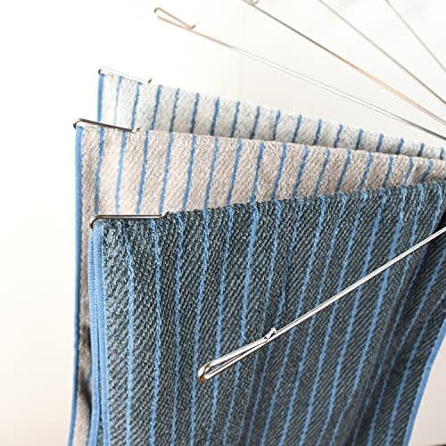 PEARL METAL Laundry Drying Rack with Hanger and Parasol, Stainless Steel, Metalia, HB-6177