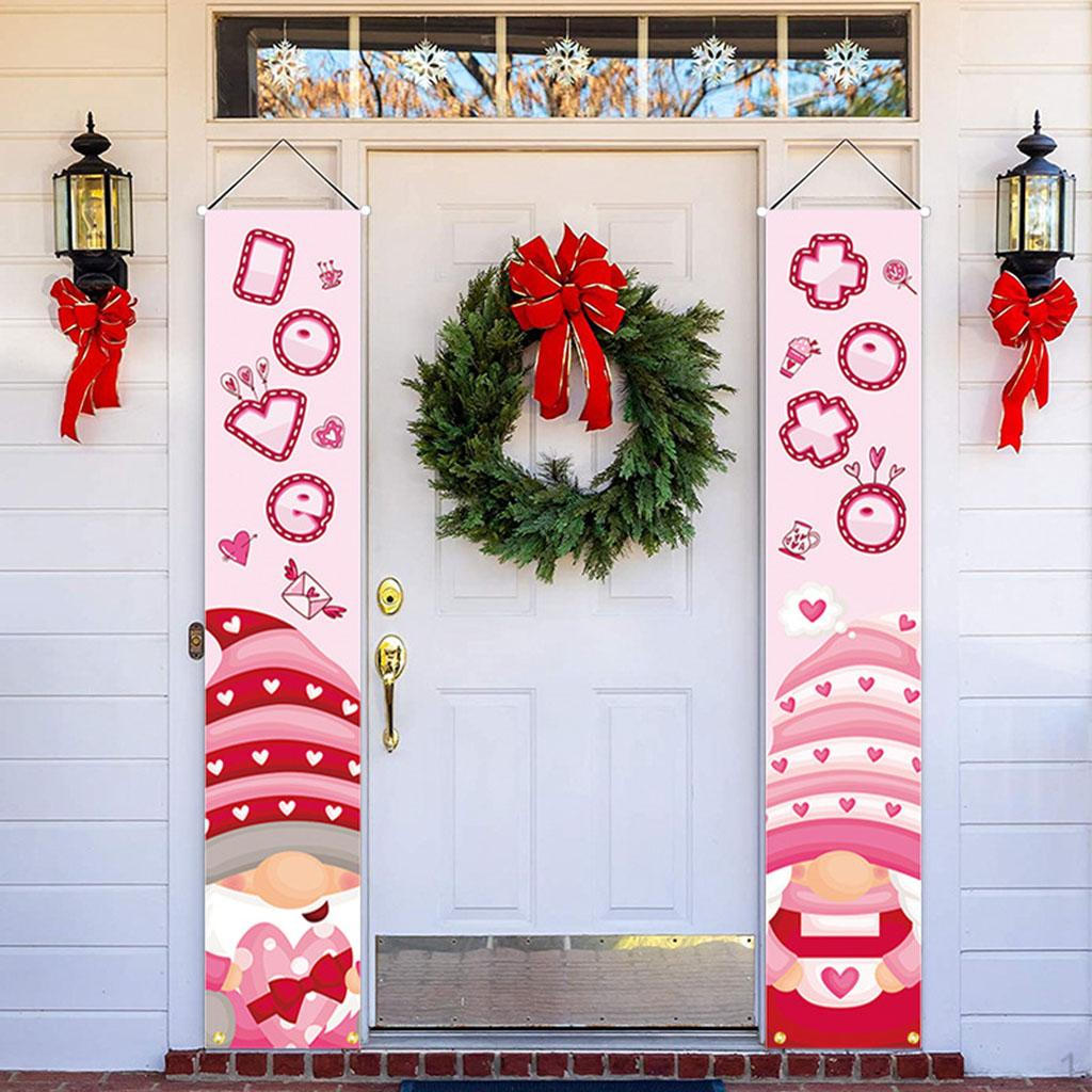 Garden Flag Decor Printed Romantic Holiday Banner Anniversary Valentines Day Party