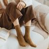 Autumn Winter Thicken Warm Boots Floor Socks Wool Socks Women Japanese Fashion Harajuku Vintage Thermal Long Sock for Women Grey