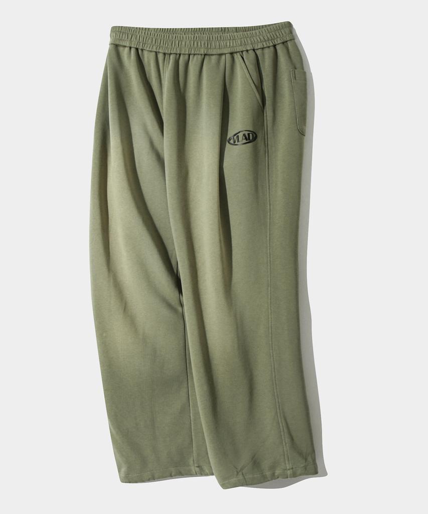 Dimiteulibeullaeg Vlad One-Pleat Pigment Fade Wash Sweatpants_Olive