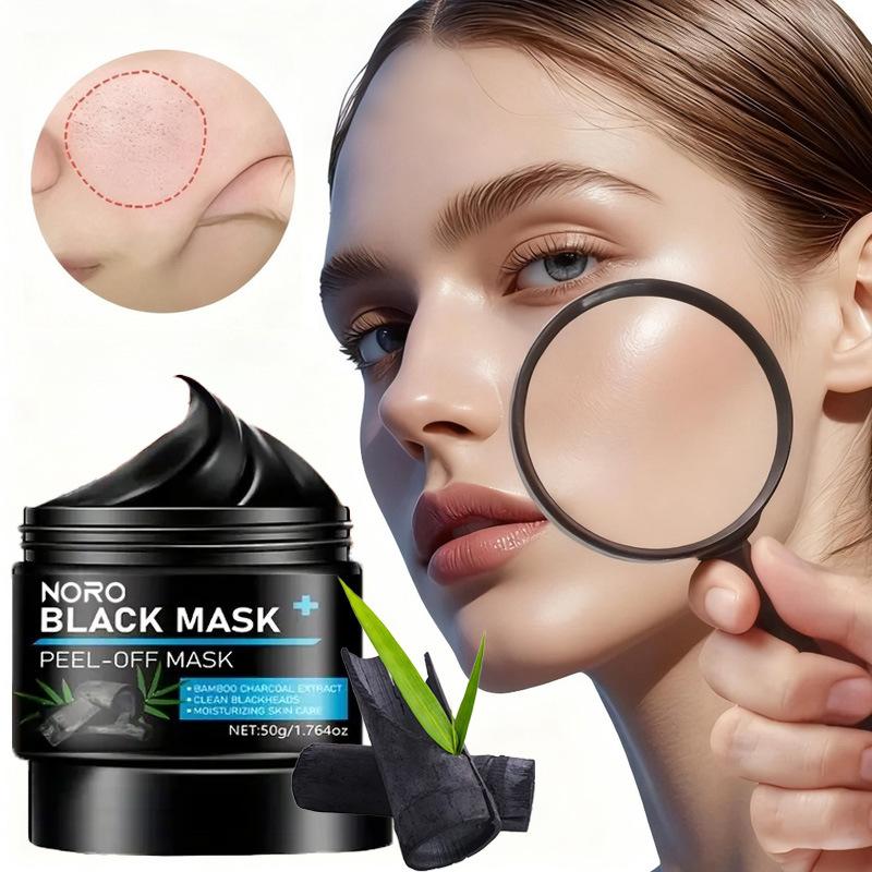 1PC Blackhead Removal Application Tear Full Face Oil Control Bamboo Charcoal Cleaning Blackhead Suction Mask Export Powder