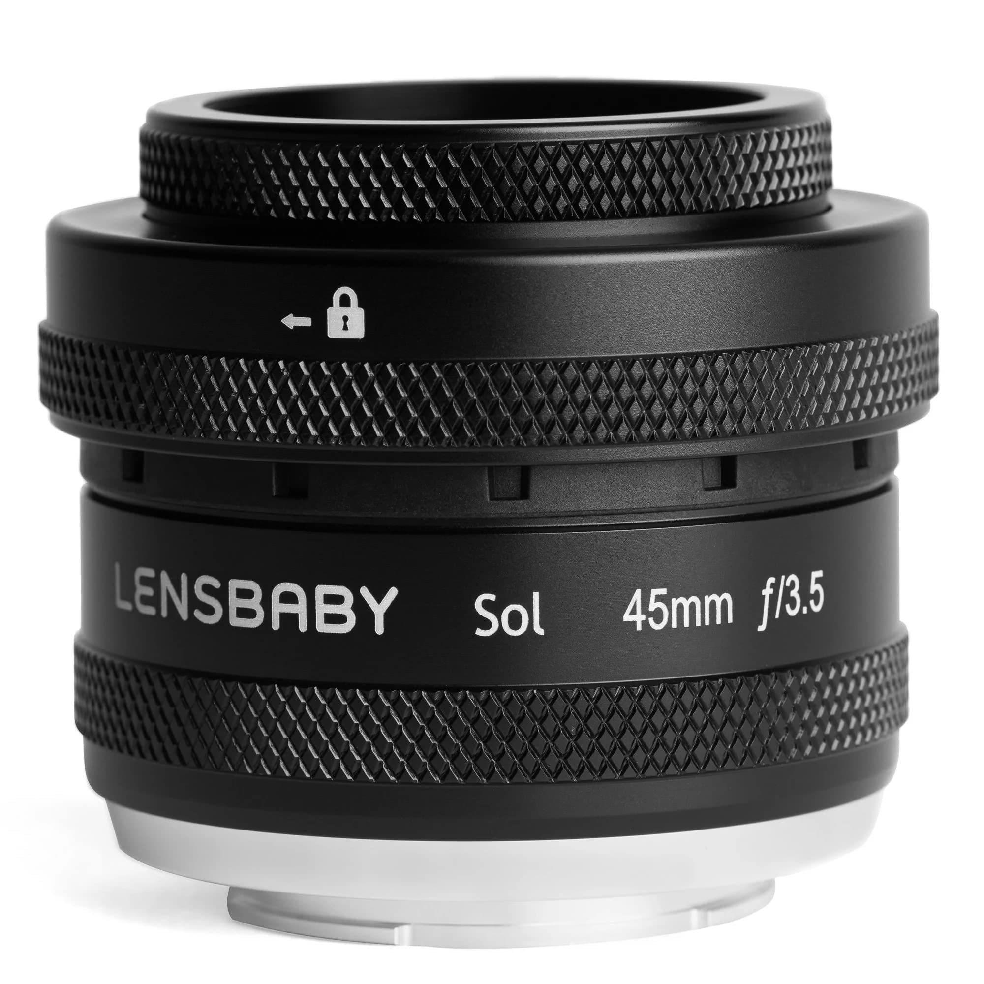 

Lensbaby Sol 45 Tilt 45mm Canon RF with Bokeh Compatible Lens, F3.5, Mount, Blade, Full-Frame чёрный
