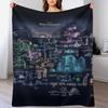 8K Hollow Knight Karten-Kuscheldecke Warme Akzentdecke für Wohnzimmerdekoration