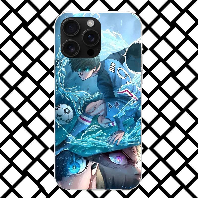 Blue Lock Isagi Yoichi Phone Case for iPhone 17 Air 16 16E 15 14 Plus 13 Mini 12 11 Pro Max 7 8 + SE 2020 Soft Cover Fundas 17 A