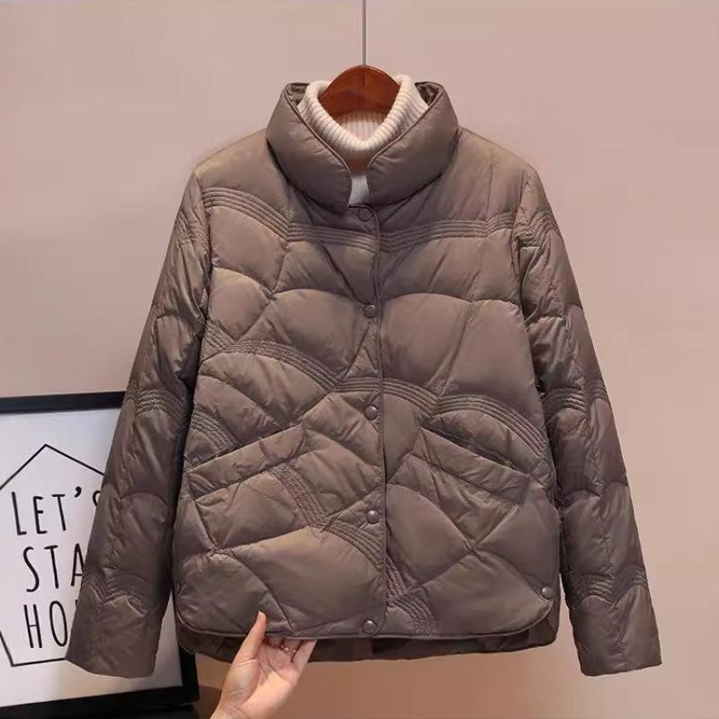 Vinter Damekort jakke, Lett, Enkel, Varm, Komfortabel og Allsidig