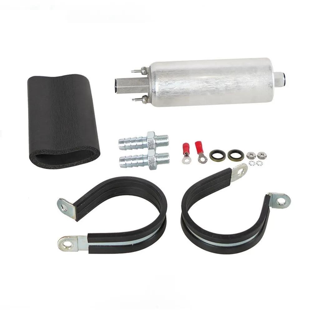 Universal Aluminum Fuel Pump for GSL392 Fuel Line 255 LPH Inline External High Pressure Pump With Kit Car Accessories FP-1037