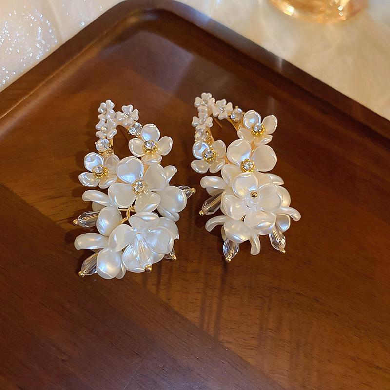 Elegant Fairy Tassel Flower Earrings - Fresh Forest Style for Women