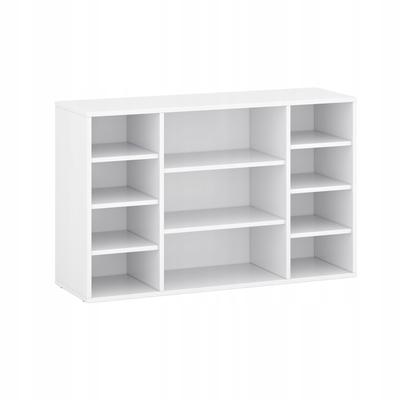 Bookcase Cabinet for Living Room Shoe Shelves Books White