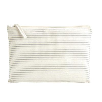 Striped Organic Cotton Toiletry Bag