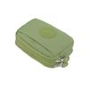 Portable Solid Color Women Wallet with Lanyard Waterproof Credit Card Holder Double Layer Nylon Zipper Clutch Ladies