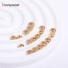 3/4/5/6/8/10mm Metal Flat Beads 14K/18K Gold Plated Spacer Beads For DIY Bracelet Necklace Making Accessories,Jewelry Materials