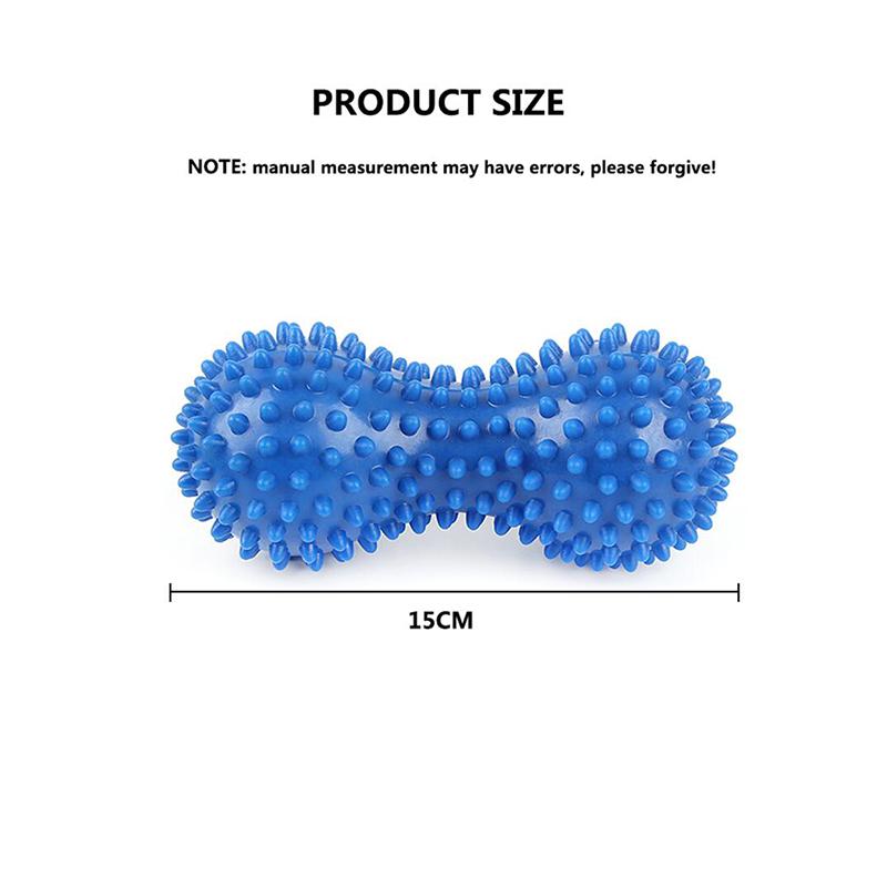 1 st Massageboll Relaxbollar Hand Fot Punkt Jordnötsmassage Taggig Boll Plantar Fasciit Smärtlindring Fitness Hälsovård