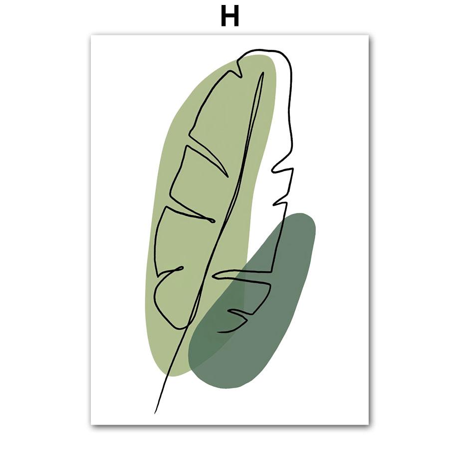 Green Mountain Waterfall Forest Leaves Landscape Posters And Prints Wall Art Canvas Painting Pictures For Living Room Home Decor