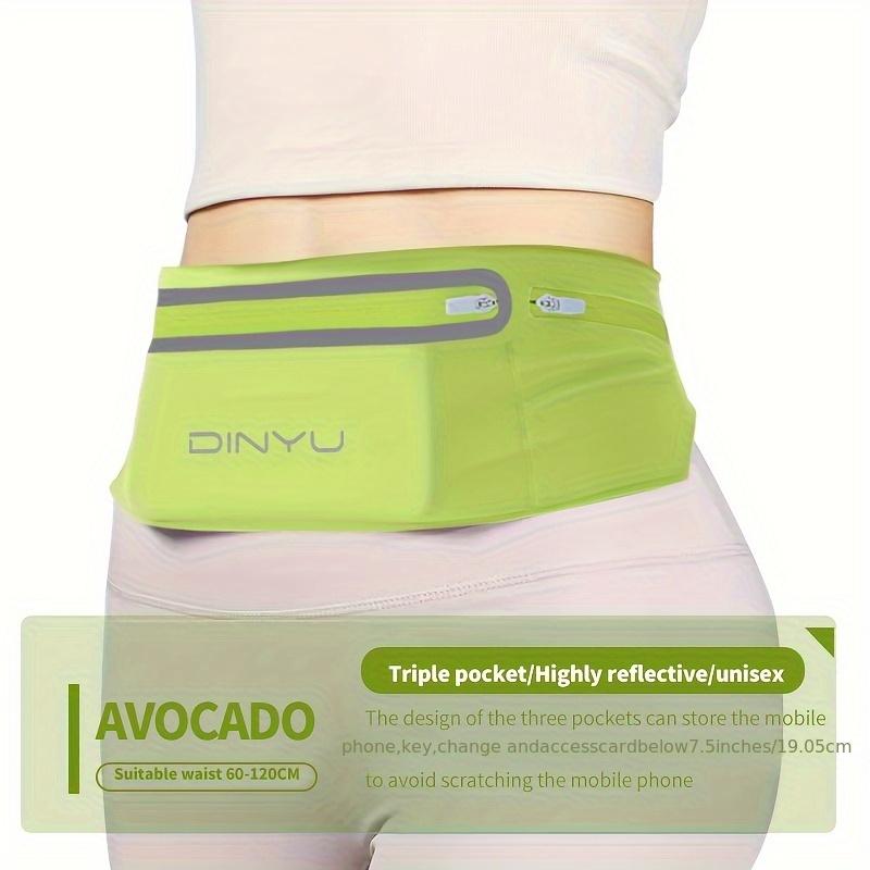 Reflective Running Waist Bag, Lightweight Phone Pouch for Women & Men, Multi-Functional Fitness Belt for Night & Morning Jogging