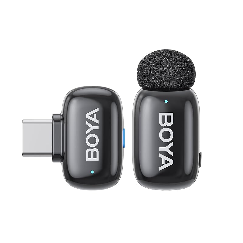 

BOYA mini wireless microphone [super mini 360° sound collection pin microphone] type c wireless microphone iPhone Compatible with 16/15 series for