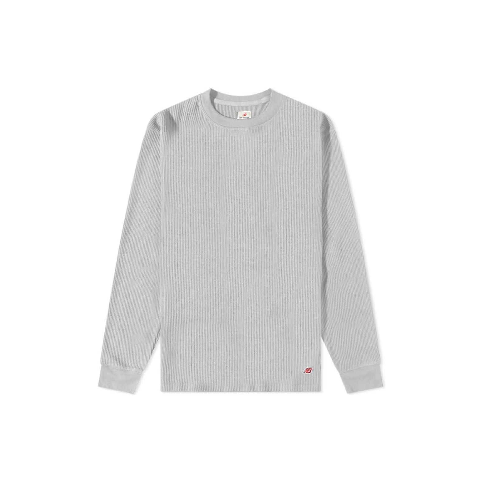 New Balance Made in USA Long Sleeve Thermal T-Shirt Asia Sizing Athletic Grey Men s MT23546-AG L