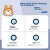 EXCO Keyboard Shortcut Mouse Pad Small Size, Office Laptop Cute Cartoon Keyboard Shortcut Collection Desk Pad Black 9142