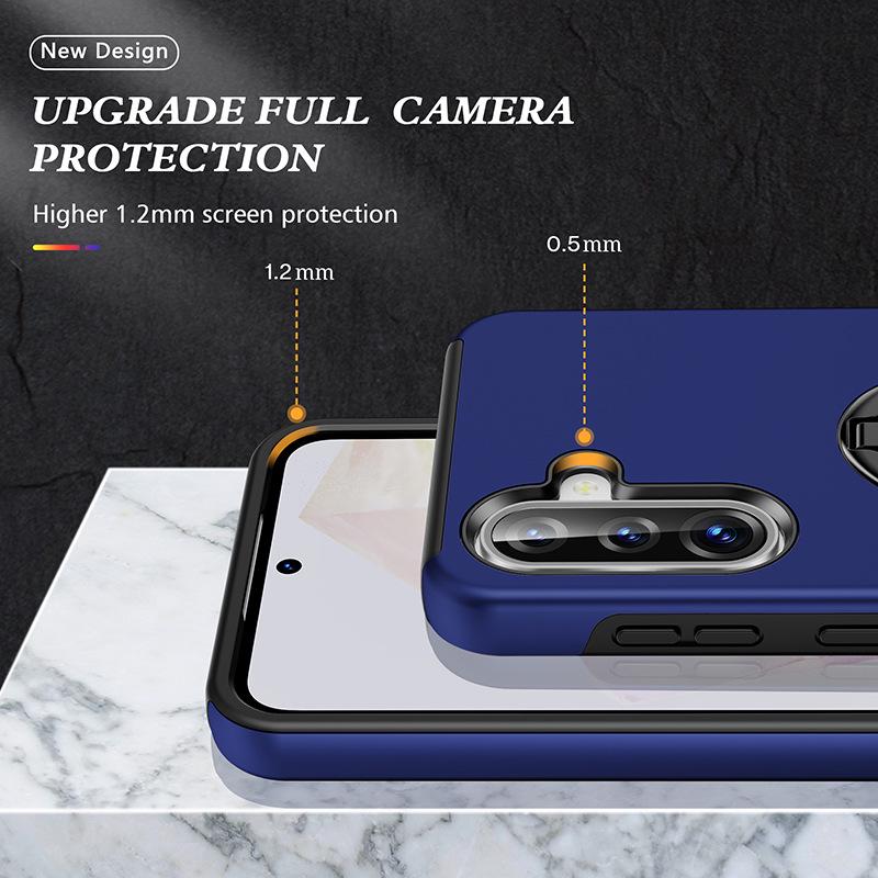 Samsung A56/A57 Magnetic Car Phone Case Holder with Hidden Ring, Full Coverage, Anti-Drop Protection