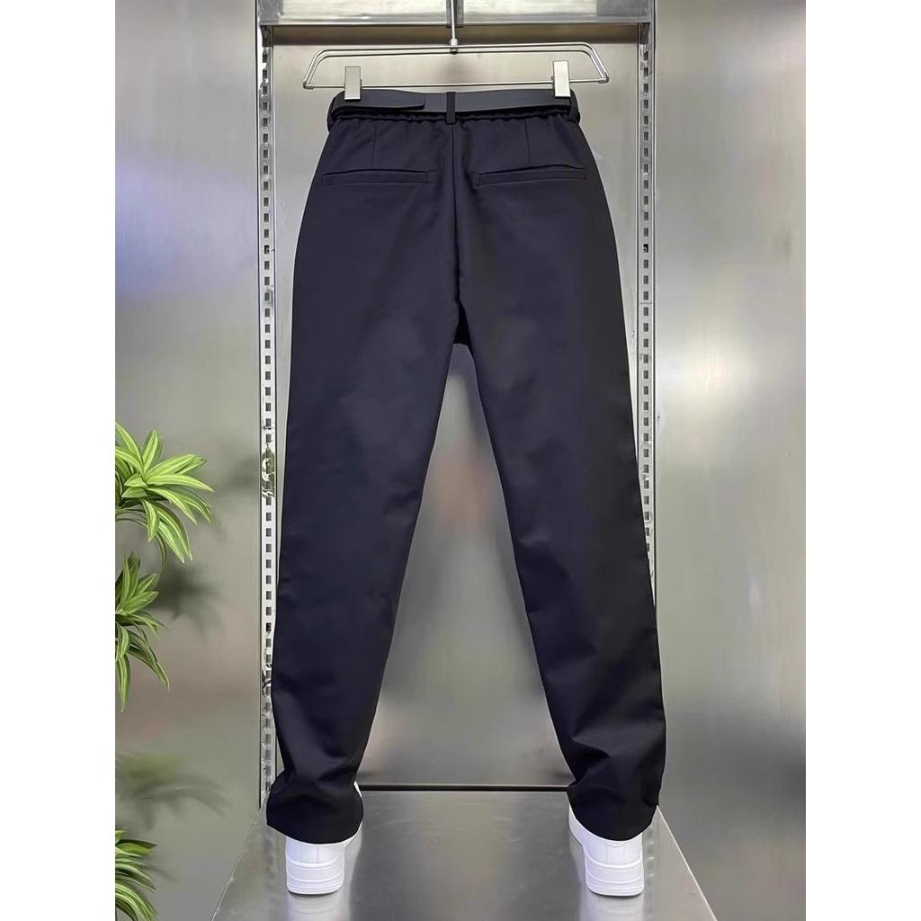 New Light Khaki Autumn Men's Casual Pants Micro-cone Loose Simple Micro-elastic Straight Men's Pants