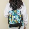 Multi-Purpose Print Backpack Women's Shoulder Bag Large Capacity Multi-Functional Anti-Theft Schoolbag